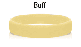 1 inch Buff rubber bracelet