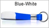 Blue and White Rubber Bracelets