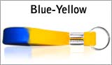 Blue and Yellow Rubber Bracelets