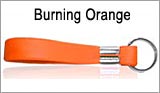 Burning Orange Rubber Bracelets
