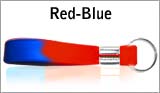 Blue and Red Rubber Bracelets